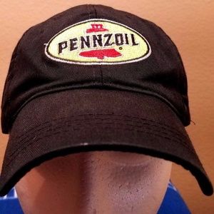 Pennzoil Black Adjustable Baseball Hat Cap